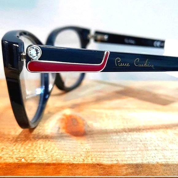 NEW Pierre Cardin Prescription-Ready Eyeglass Frame, black, glasses 53-16-140 - Picture 2 of 6